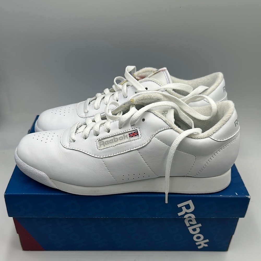 Reebok Women Classic Princess Athletic Shoes White on White 2-1475 US 9.5